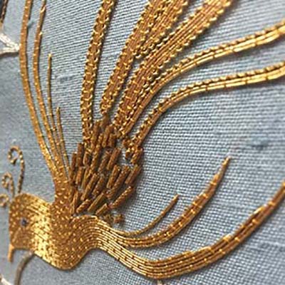 Vintage Japanese Kinkoma Thread (AKA Japan Thread) Bright Gold, 10yds, Boho Bazaar