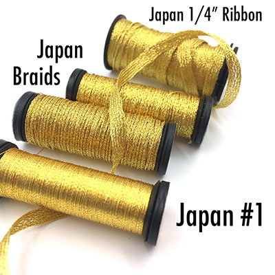 Benton & Johnson Imitation Japanese Gold Thread K1, K2, K3, K4
