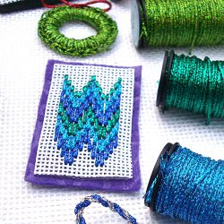 Bargello with Kreinik Medium #16 Braid