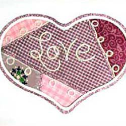 "Quilted" Heart Card