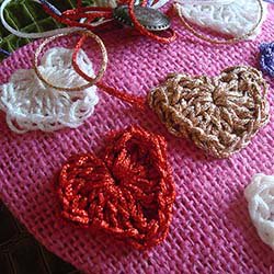 Crocheted Hearts