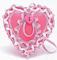 Pink Wood Valentine Heart