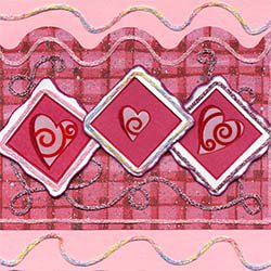Three Hearts Card