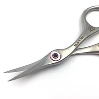 3.75" Ring Lock Stainless Steel Curved Scissors x302c