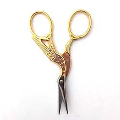 3.5" Gold Handled Stork Scissors