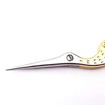 3.5" Gold Handled Stork Scissors