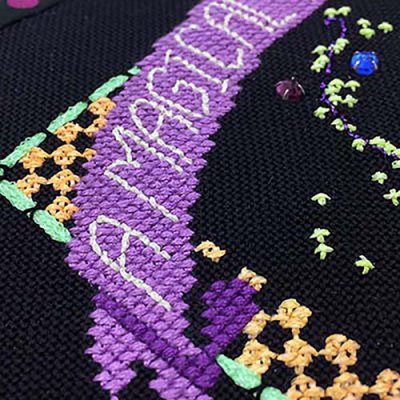 Kreinik glow-in-the-dark thread adds fun to a design