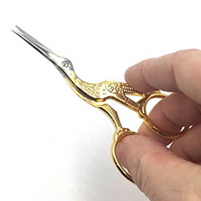 3.5" Gold Handled Stork Scissors